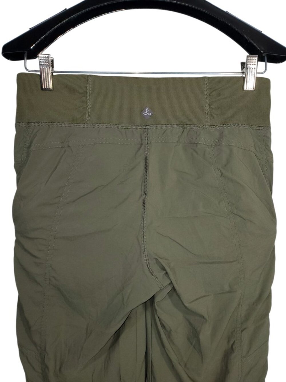 Prana Koen Pants Women's S Grape Leaf Green Nylon Pull-On Tapered Hiking Travel - Picture 6 of 11